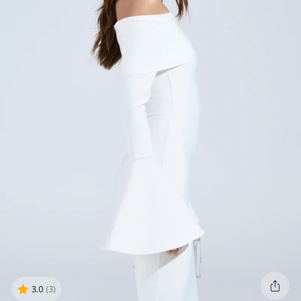 AKIRA Strapless White Dress